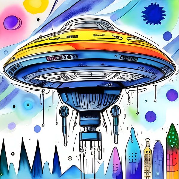 Vivid Spaceship Fantasy par The Art Kroep