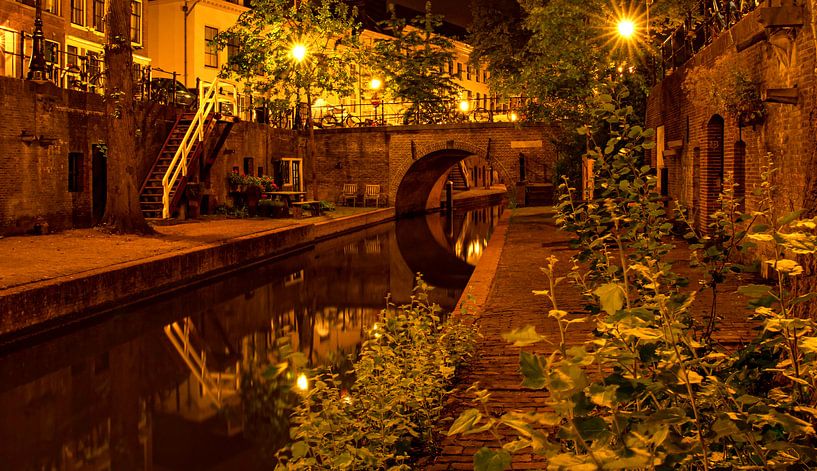 Utrecht Nieuwegracht mit Paulusbrücke von Marjolein van Middelkoop