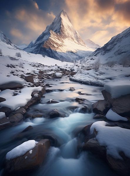 Sonnenaufgang über den Rocky Mountains von fernlichtsicht