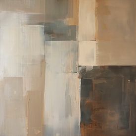 Abstract in taupe and brown by Bert Nijholt
