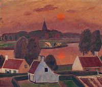 Village scene, Gustave De Smet, 1936