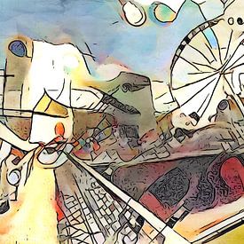 Riesenrad neben dem Schokoladenmuseum, Köln von zam art
