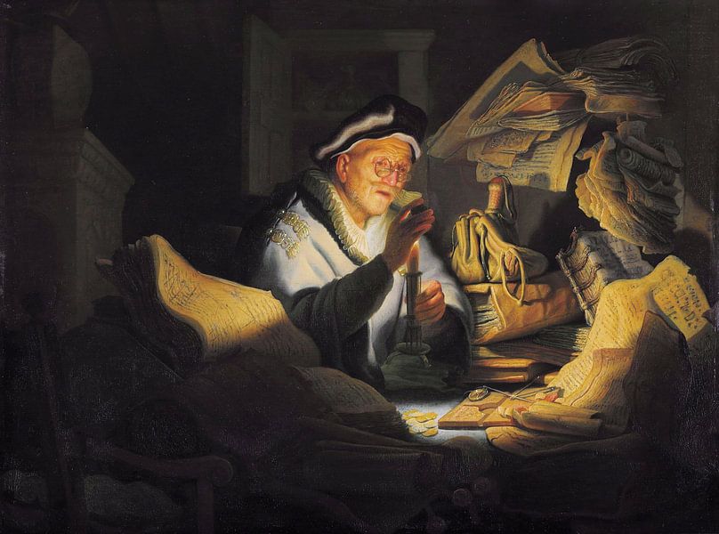 Parabole du riche fou, Rembrandt van Rijn par Creative Masters Old Masters