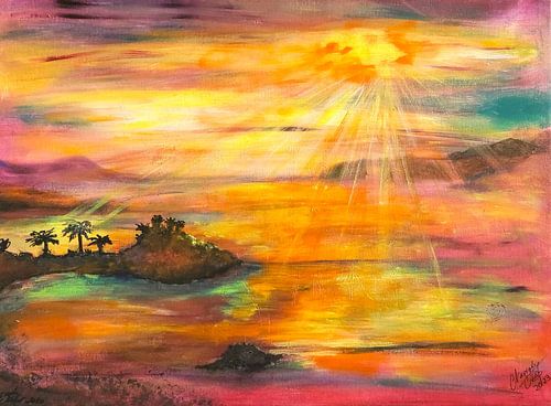 Ada im Sonnenuntergang