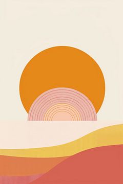 Zonnemeetkunde - Abstracte vormen van Poster Art Shop