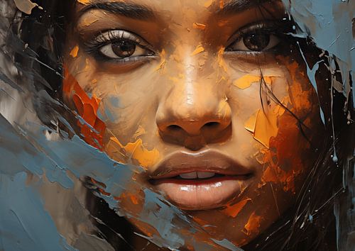 Abstract portrait of a woman (Mixed Media 05)