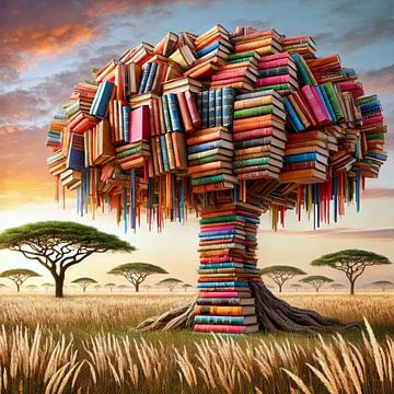 De Boom der Kennis - Een surrealistische kijk op de kracht van boeken van Eric Nagel