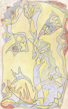 Motifs floraux sur fond jaune, Theo Colenbrander