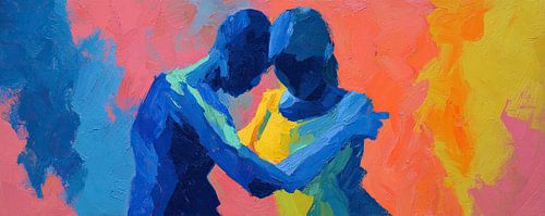 Tanzen in leuchtenden Farben