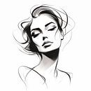 Line art portrait by Black Coffee thumbnail