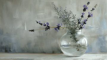 Still life with lavender by Japandi Art Studio