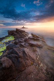 Sunset over the Dramont and the Golden Island by Yannick Lefevre