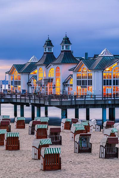 Sunset Sellin Pier, Rügen, Deutschland von Henk Meijer Photography