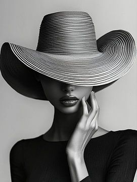 Elegant lady monochrome by PixelPrestige
