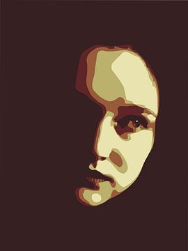 Mysteriöse Frau Vektor