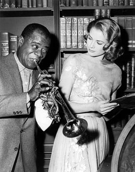 Louis Armstrong and Grace Kelly