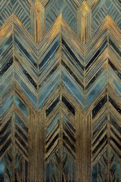 Diepe Blauwe Geometrie van Whale & Sons
