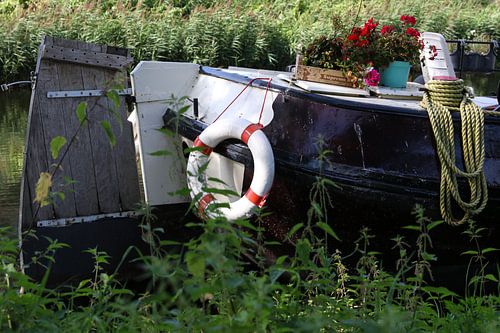 boot aan de waterkant