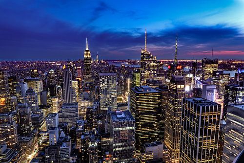 La Grosse Pomme au coucher du soleil