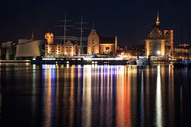 Stralsund bei Nacht