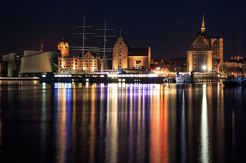 Stralsund bij nacht