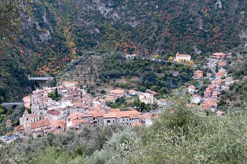 het dorpje Airole (Italië)