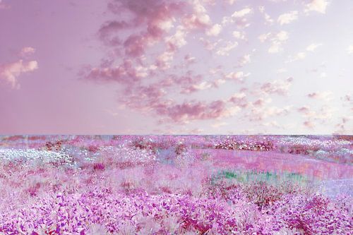 Paysage de lande abstrait