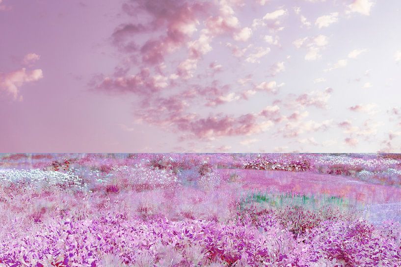 Abstract heath landscape by Diana Mets