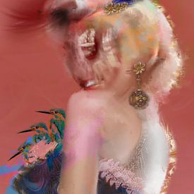 Marilyn, abstract portret van een blonde vrouw  | The Fashion Collection No.15 by MadameRuiz van MadameRuiz