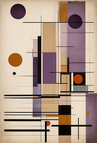 Abstracte Bauhaus-geometrie van MIROKKU