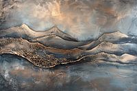 Abstract mountain landscape
