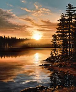 Sonnenuntergang im Herbst