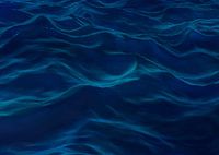 Dunkle Wellen | Ozean Wasser Abstrakt