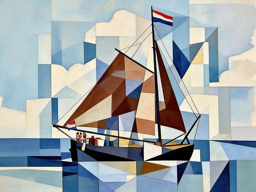 Zeilschip op het IJsselmeer