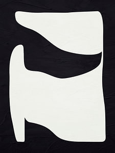 Moderne Abstrakte Organische Geometrische Farbkunst