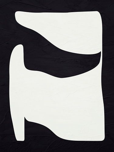 Moderne abstracte organische geometrische kleurschilderkunst