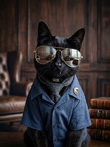Kater NOCSI – Een echte gentleman in de bibliotheek