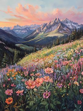 Floral Meadow by Olga Wildrose