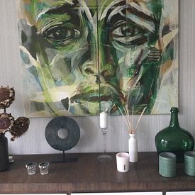 Kundenfoto: Neuer Weg - grüne Lebensweise von ART Eva Maria, auf leinwand