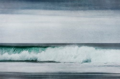The wave - surf on the beach of the Atlantic Ocean France by Dirk Wüstenhagen