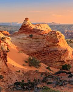 Zonsondergang in de South Coyote Buttes van Henk Meijer Photography