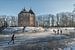 Nostalgie: schaatsen op de slotgracht bij kasteel Soelen. van Moetwil en van Dijk - Fotografie