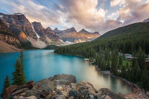 Sunset at Moraine Lake Canada