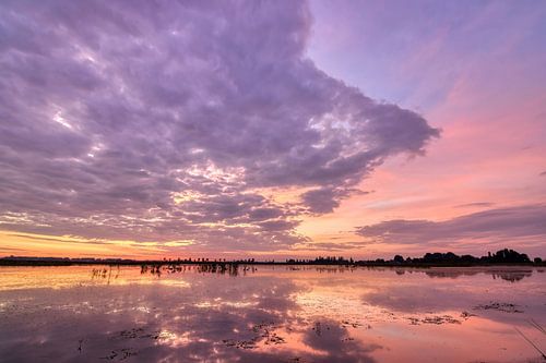 Pasteltinten na zonsondergang