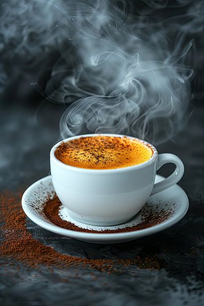 eine Tasse Kaffee oder Cappuccino von Egon Zitter