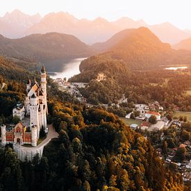 Neuschwanstein Castle in Allgau, Bavaria Germany