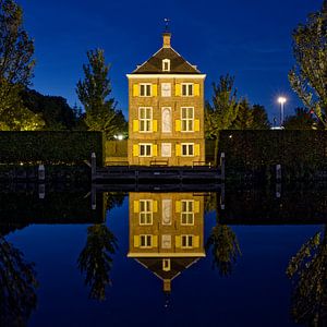 Reflet du Hofwijck de Huygens dans la soirée