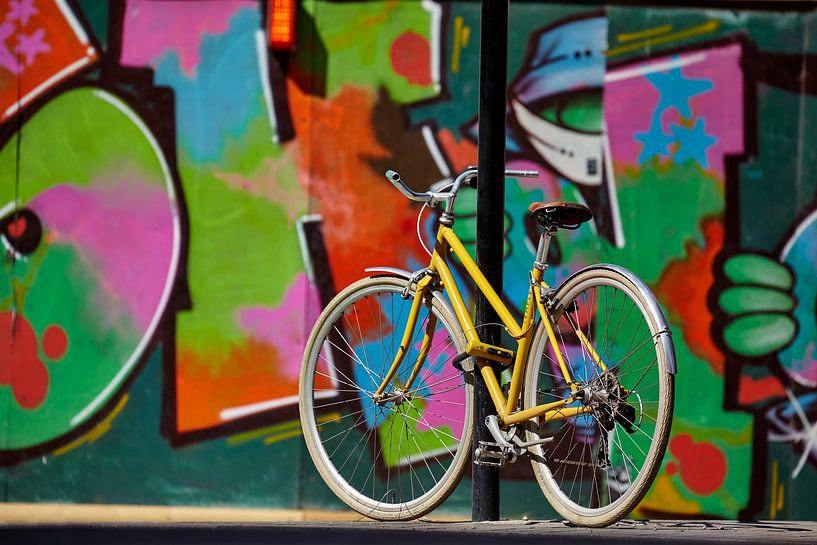 Yellow Bicycle - Londres par David Bleeker