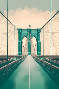 Brooklyn Bridge in New York von Thea