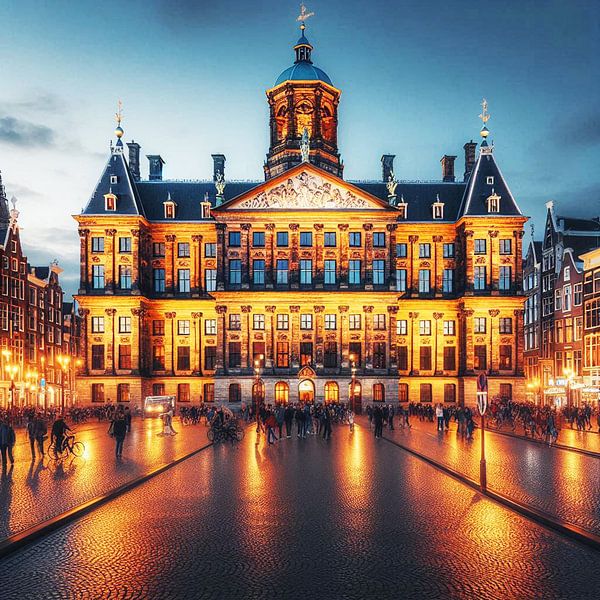 Palace on Dam Amsterdam Pays-Bas AI par Hendrik-Jan Kornelis